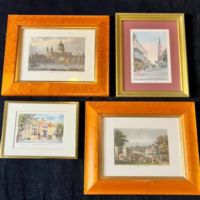 Framed Charleston Prints - x4