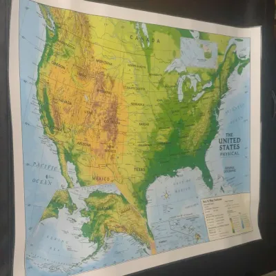 2015 Laminated United States Map