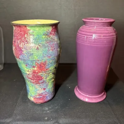 Vintage Fiesta Ware & Signed Studio Art Pottery Vases