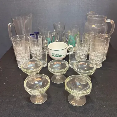 Large Assortment Of Glassware 