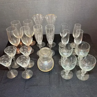 Large Assortment Of Glassware 