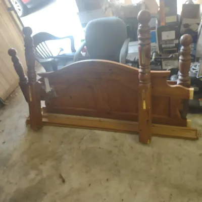 Wood King Bed Frame