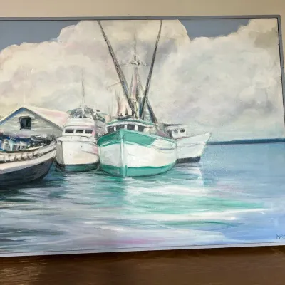 NAYA Sailboat Painting - 24x19 Inches