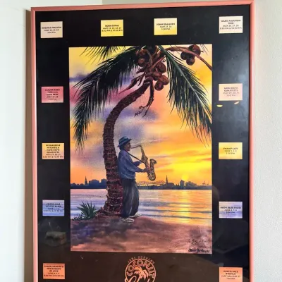Signed Jim Bonner’s Coconut Club Print 