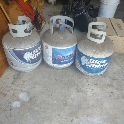 Three Propane Cylinders 