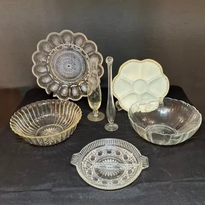 Limoges, Egg plate, And More Glass Decor 
