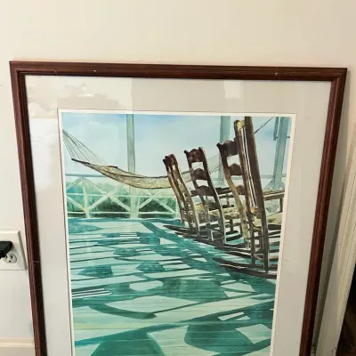 Steven Jordan Lazy Afternoon On The Veranda - 25x33 Inches