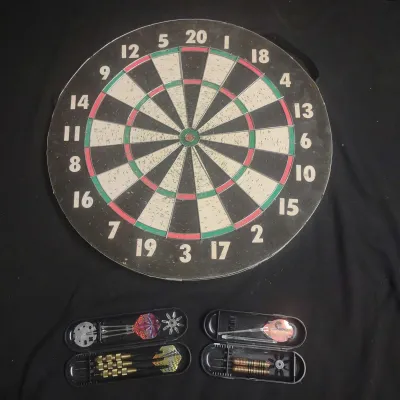 Dartboard And Darts 