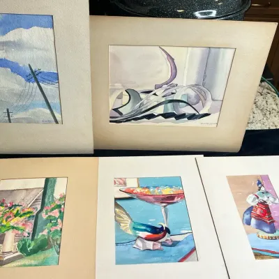 Randolph Venable Eclectic Collection Of Watercolors  - x5