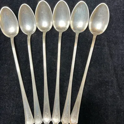 Sterling Silver Long-handled Teaspoons - 5.2 Ounces