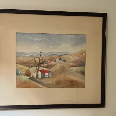 Randolph Venable Countryside Watercolor