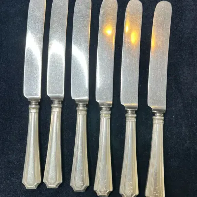 Sterling Silver Butter Knives - x6