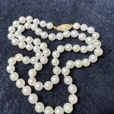 14K & Pearl Necklace - 20 Inches