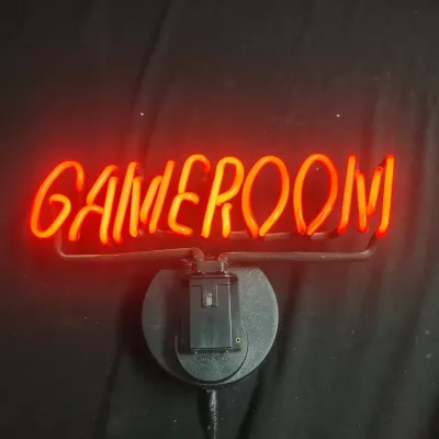 Gameroom Red Neon Sign 