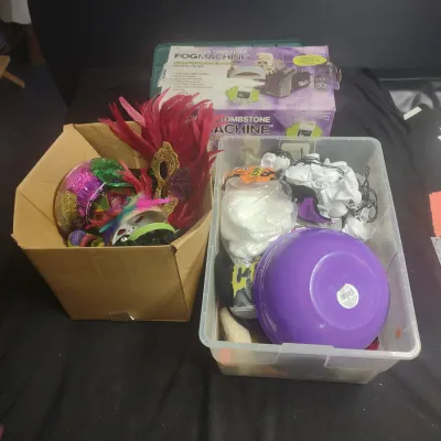 Halloween Decor And Fog Machine