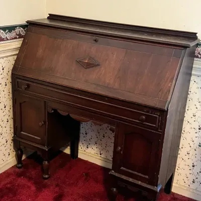 Antique Secretary - 42.5x16x42 Inches