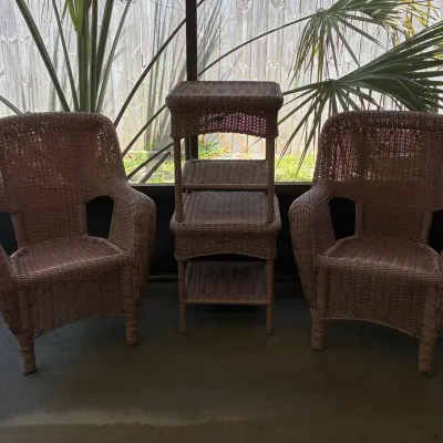Hampton bay 4 Piece Wicker Set