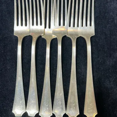 Sterling Silver Dinner Forks - 9.8 Ounces 