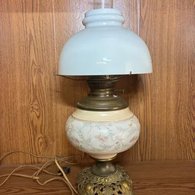 Vintage Hurricane Lamp