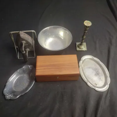 Vintage Metal And Wood Items