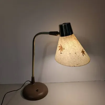 Japanese Maple Leaf Pattern on Gooseneck Lamp 