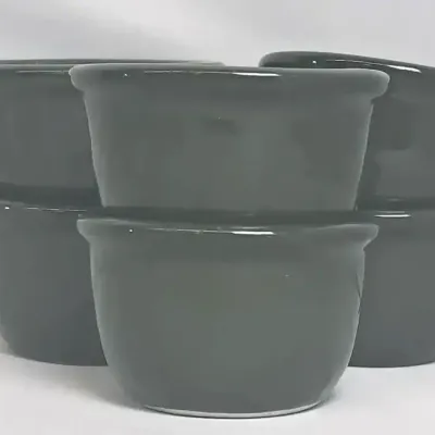 Shenango China Dark Green Restaurant Ware Ramekins 