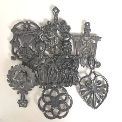 Decorative Mini Cast Iron Trivets 