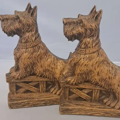 Scotty Dog Bookends 