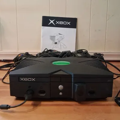 Original Microsoft Xbox Console, Microsoft's Inaugural Home Video Game System Released Nov 2001