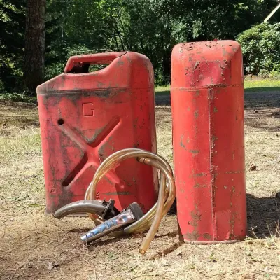 Red Metal Jerry Cans