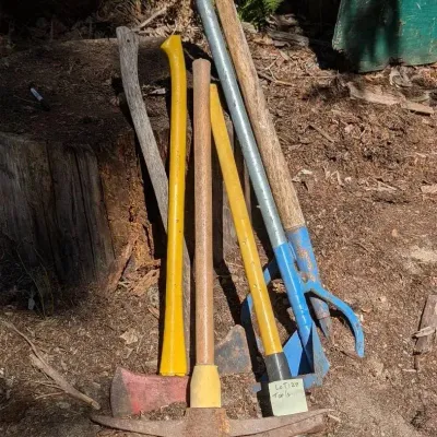 Pick Mattock, Axe, & Weeding Fork 