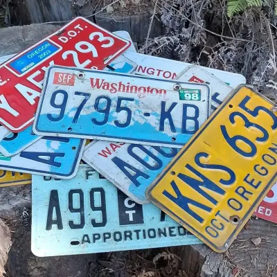 License Plates Variety of States