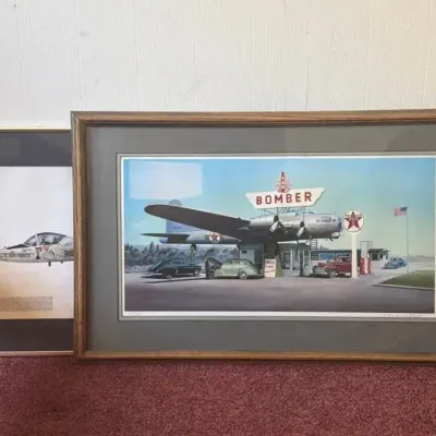 U.S. Air Force T-37B Tweet Aviation Print & Bomber by Donna Wolfkill 119/500