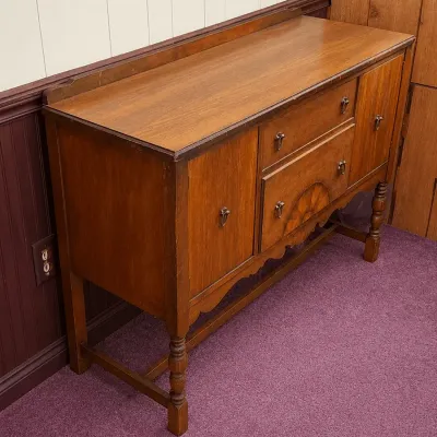 Jacobean Revival-Style Wooden Sideboard