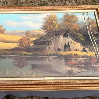 Americana Rural Farm Scene