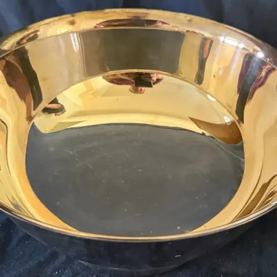 Vintage Alvin EP Silverplate Pedestal Serving Bowl RC79 – Gold-Wash Interior