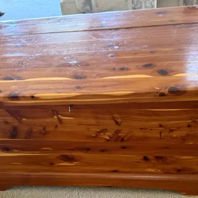 Vintage Solid Cedar Hope Chest / Blanket Storage Trunk – 45”