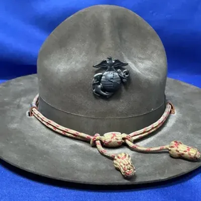 Felt Military Drill Instructor Hat 6 7/8”