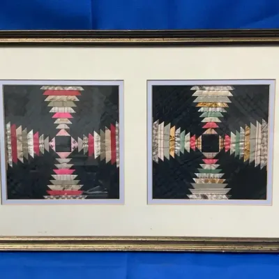 Framed Pineapple Quilt Squares 