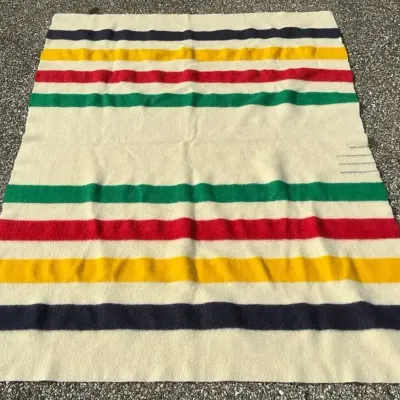 Hudson Bay Wool Blanket 57.5" x 77"