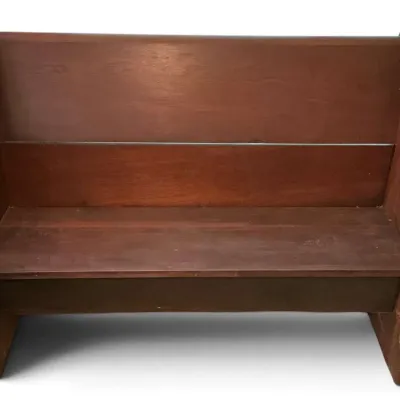 Antique Wood Church Pew Bench