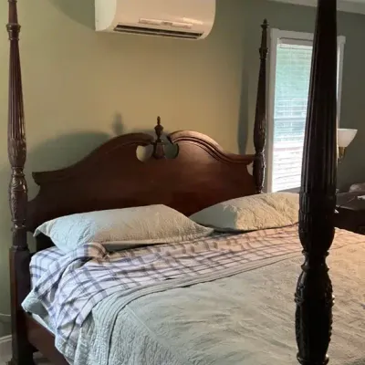 Solid Wood Four Poster King Bed 