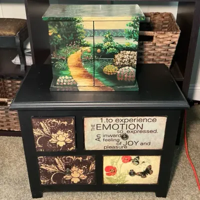 Botanical Chest of Drawer & CD Chest
