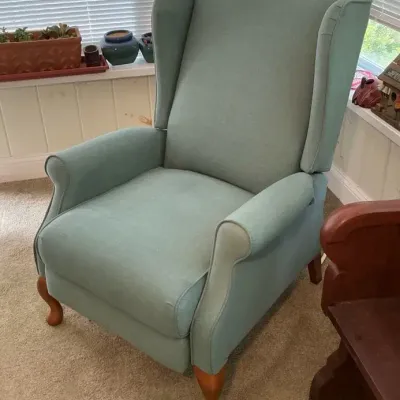 Vintage Blue Recliner