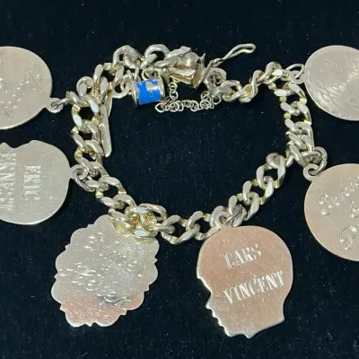 Partially 14k Charm Bracelet - Approximately 3 Grams of 14k
