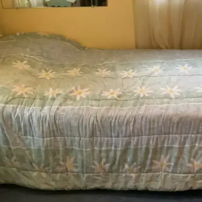 Twin Bed With Night Table