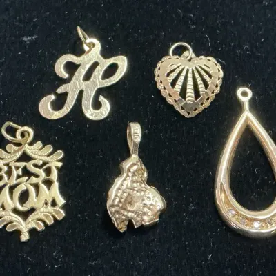 14k Gold Pendants (4.35 Grams Total)