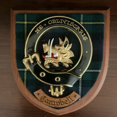 Scottish Made Campbell Crest Wall Plaque 