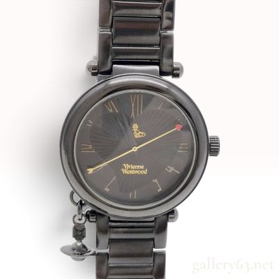 Sale Photo Thumbnail #69: Vivienne Westwood Orb Heart Charm Watch Reference VV006BK