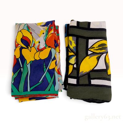 Sale Photo Thumbnail #274: Two Tiffany & Co. 90 cm Silk Scarves